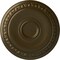 Ekena Millwork Caputo Ceiling Medallion (Fits Canopies up to 6"), Hand-Painted Brass, 24 1/4"OD x 1 1/2"P CM24CABRS - alternate 1